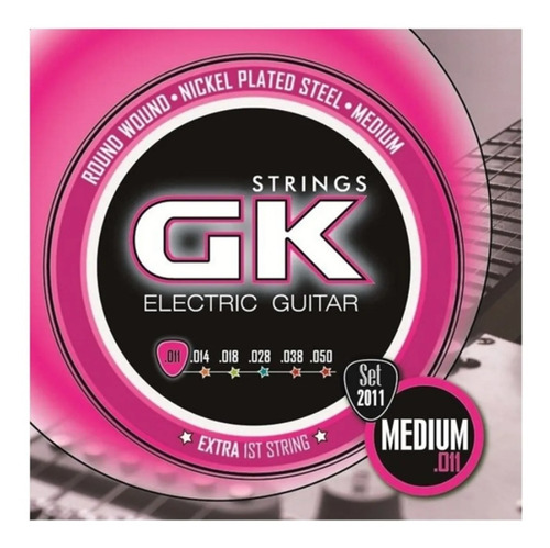 Imagen 1 de 3 de Encordado Cuerdas Para Guitarra Eléctrica Gk 011