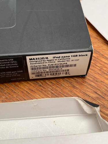 iPod Nano 1a Generación Con Caja,manuales No Carga (Usado)