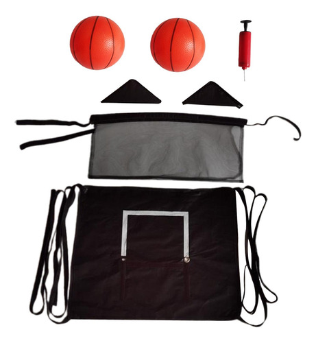 Aro De Baloncesto Para Trampolín Con Cuerdas De 2 Bolas