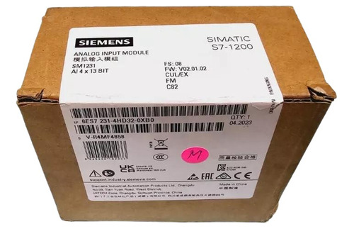 Siemens Simatic Modulo 6es7 231-4hd32-0xb0 Para Plc S7-1200