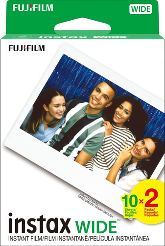 Paquete Doble De Pelicula Ancha Fujifilm Instax - 20 Exposi
