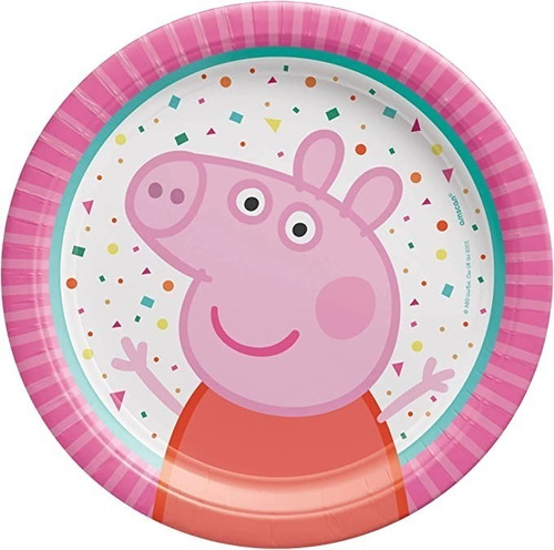 6pz Plato Platito Pastelero Peppa Pig 0pep0