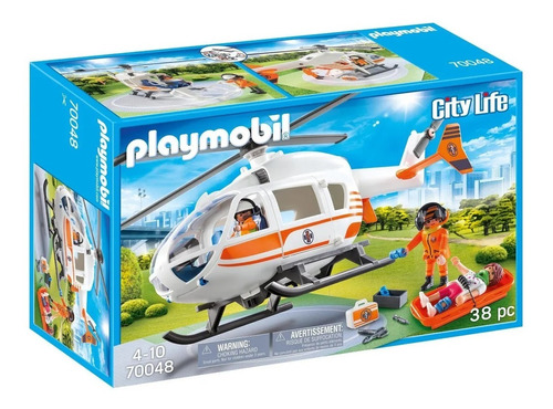 Playmobil 70048 Helicoptero De Rescate Bunny Toys