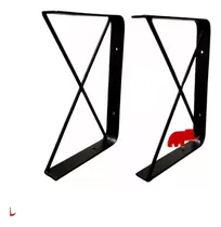 Comprar Pack 4 Ménsula Hierro Forjado Industrial Doble Estantes 25cm