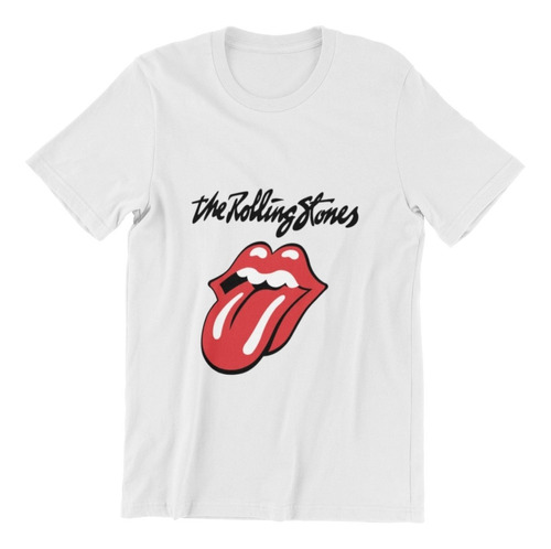 Polera Unisex Rolling Stone Rock Roll Boca Musica Algodon