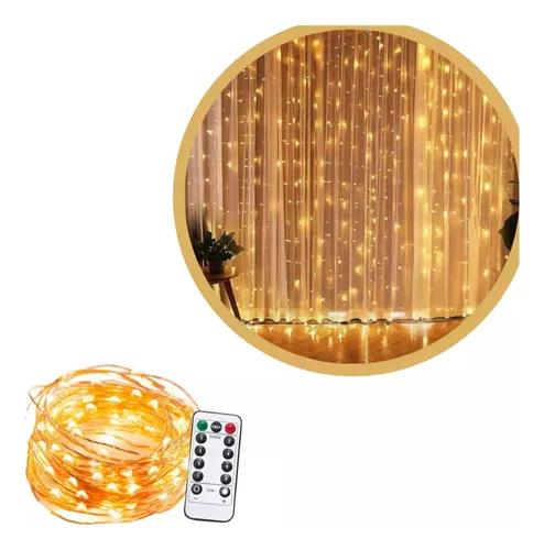 comprar 3uds Navidad Decoración Cortinas Serie Luces 300 Leds 3x2m