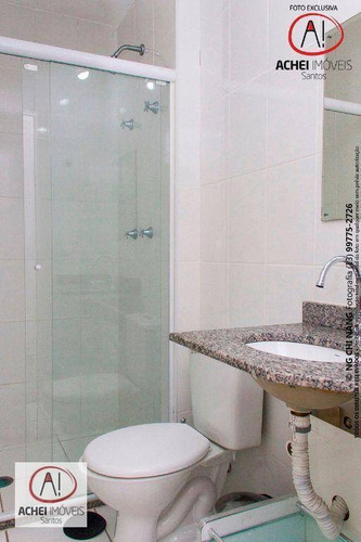 Imagem 25 de 30 de Apartamento Com 2 Dormitórios, Sala Com Sacada, Lazer Completo, 1 Vaga À Venda, 64 M² Por R$ 455.000 - Marapé - Santos/sp - Ap10953