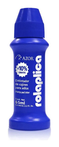 Tinta Liquida Para Sello Azor Rolaplica De 60 Ml