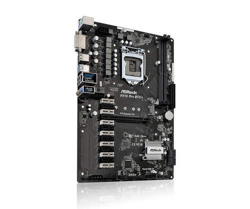 Asrock H110 Pro Btc+ 13 Gpu Mining Motherboard Eth En Stock
