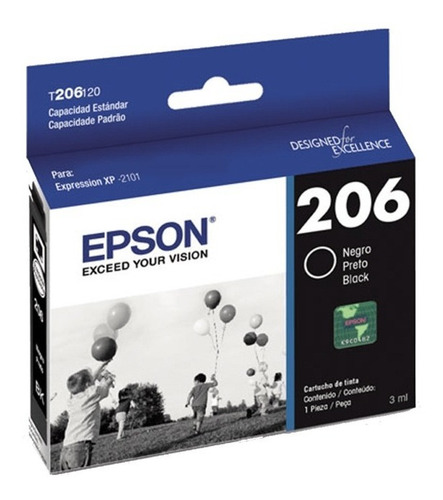 Imagen 3 de 9 de Kit Combo Set Cartuchos Epson T206 206 Para Xp-2101 2101