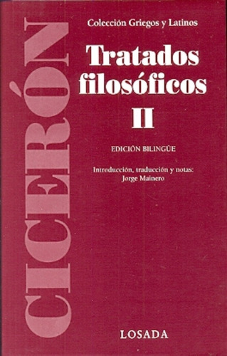 Tratados Filosoficos Ii - Ciceron