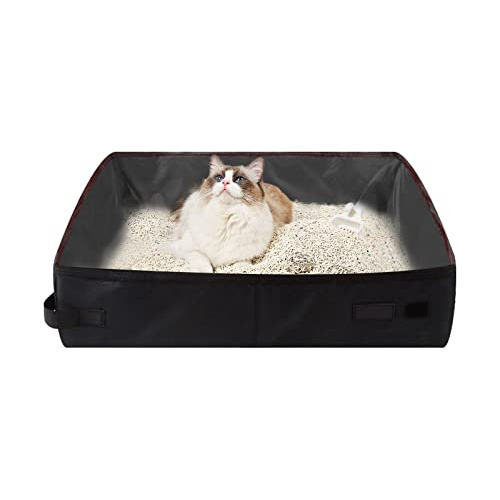 Caja De Arena Portátil Gatos, Caja De Arena Plegable Y...