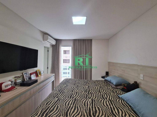 Imagem 10 de 25 de Apartamento Moderno, Varanda Gourmet, 3 Dormitórios, 3 Vagas, Área De Lazer, Pitangueiras, Guarujá/sp - Ap5568