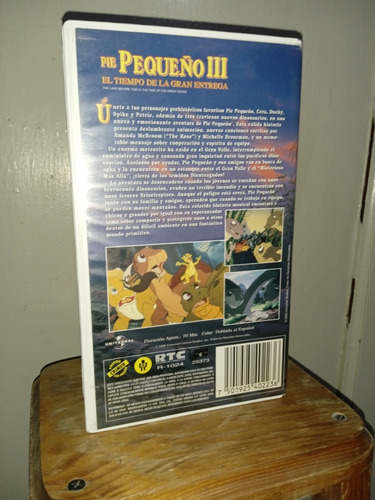 Trilogía Vhs Pelicula Pie Pequeño Box Set En Español Latino (Usado)