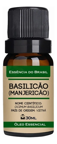 Óleo Essencial Basilicão (manjericão) 30ml - Puro E Natural