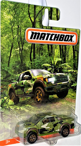 Matchbox Ford F150 Svt Raptor, [camuflaje Verde]