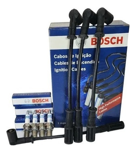 Kit Cables Bujias Bosch Fiat 500 Palio Uno Way 1.4 8v Evo