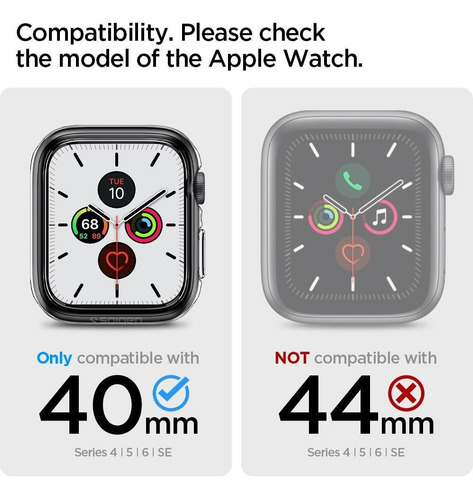 Case Original Spigen Apple Watch 4 5 6 Se 40mm Ultra Hybrid