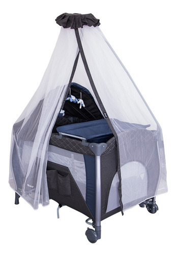 Corral Cuna Doble Nivel Ebaby En Aluminio Mosquitero Bebe