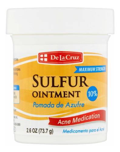 Pomada De La Cruz Sulfur Azufre Acne 73.7gr