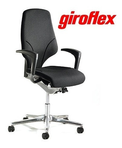 Cadeira Escritório Giroflex/ Candall 64 F8 - Similicouro (Usado)