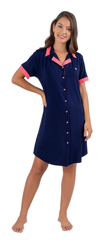 Camisão Feminino Aberto Tipo Americano Podiun Lilly 226024