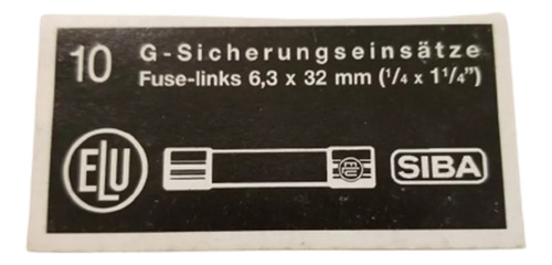 7012540 Fusible 20a 500vac 32mm Ceramico Ultrarapido (10pcs)