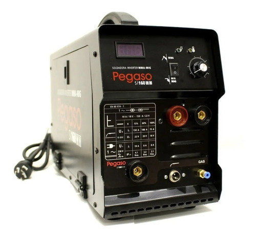 Soldadora Inverter Mig Mma Dual 150 Amp Pegaso Si 160 Mm