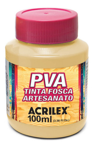 Tinta Pva Fosca Para Artesanato Acrilex 100ml Cores Diversas Cor Cerâmica Clara