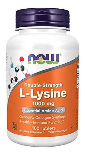 Now Foods Suplementos, L-lisina (lisine Hydrochloride) 1.000
