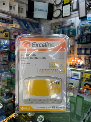 Protector Marca Exceline Equipos Electronicos 3 Tomas