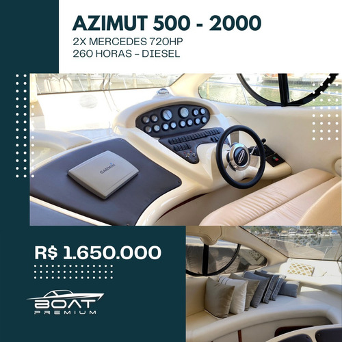 Imagem 1 de 8 de Azimut 500, 2000, 2x Mercedes 720hp - Ferretti - Intermarine