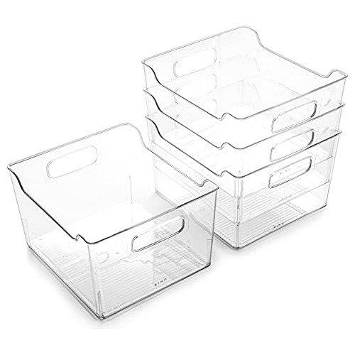 | Plastic Storage Bins - 4 Pack | The Lodge Collection ...