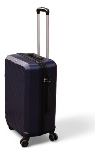 Maleta Azul 68 Cm Con 4 Ruedas Y Seguridad Tsa