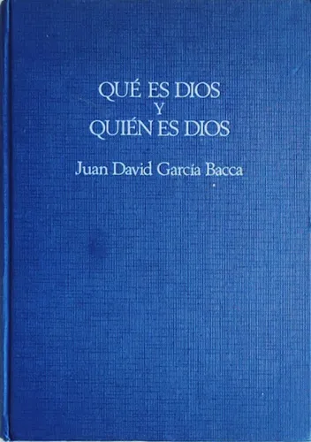 comprar Que Es Dios Y Quien Es Dios Juan David Garcia Bacca