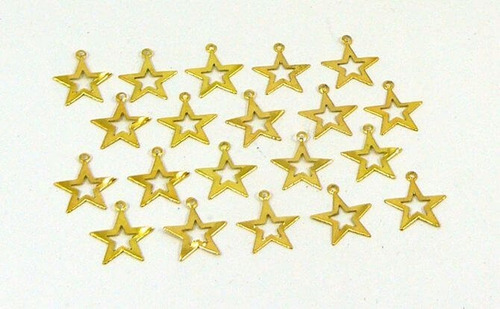 Estrella De Chapa Dorada 1,00cm - X 20 Unidades Ml-468