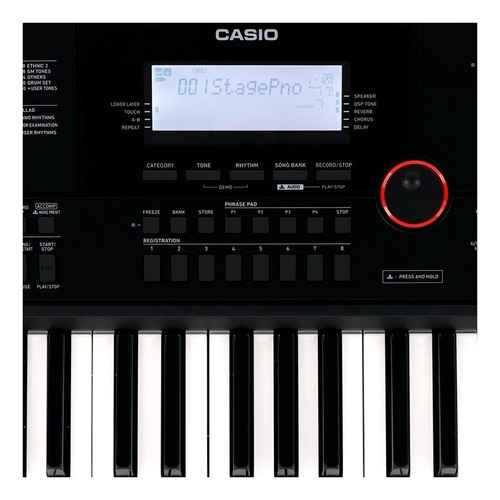 Imagen 5 de 5 de Teclado musical Casio Alta Gama CT-X3000 61 teclas negro