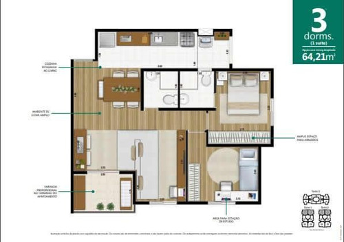 Apartamento Com 3 Dormitórios À Venda, 64 M² Por R$ 393.900,00 - Macedo - Guarulhos/sp - Ap7609