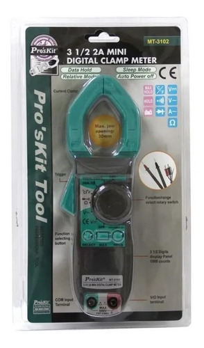 Pinza Proskit Amperometrica Digital Tester Memoria Mt-3102