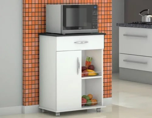 Imagem 2 de 3 de Fruteira Preto Armário Chão Cozinha Balcão Bebedouro Multius