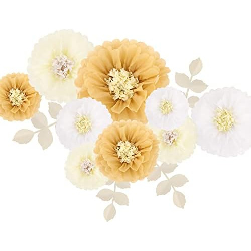 Tissue Paper Chrysanth Flowers Paper Leaves Diy Craftin...