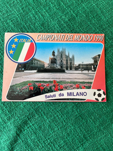 Postal Copa Mundial De Fútbol Italia 90