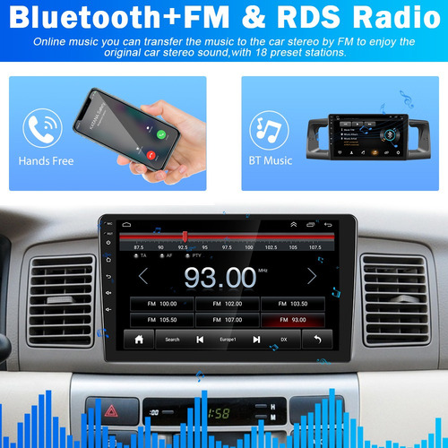 Autoestéreo Android 11 De 9in Para Toyota Corolla
