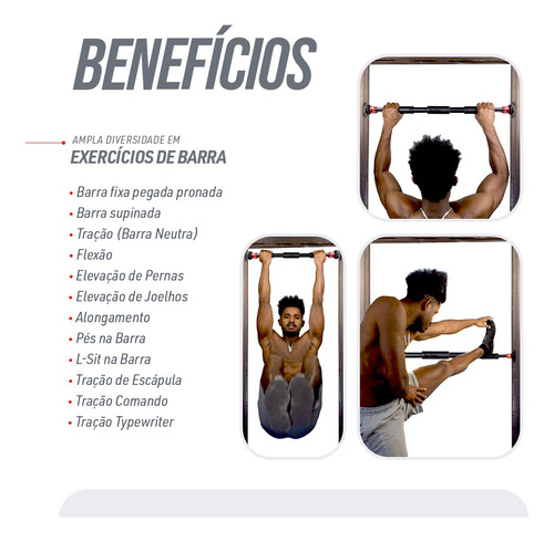 Barra De Porta De Pressão Ajustável Exercícios Em Casa