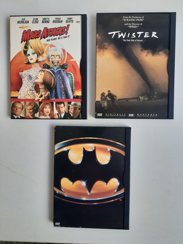 Batman,  Tornado, Mars Atack, Peliculas Formato Dvd 