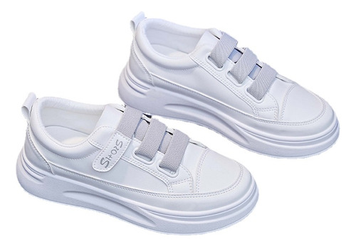 Zapatos Cómodos De Mujer White Spring Korean Running Board
