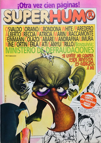 Revista Superhumor # 21 (increíblemente Nueva) 1982