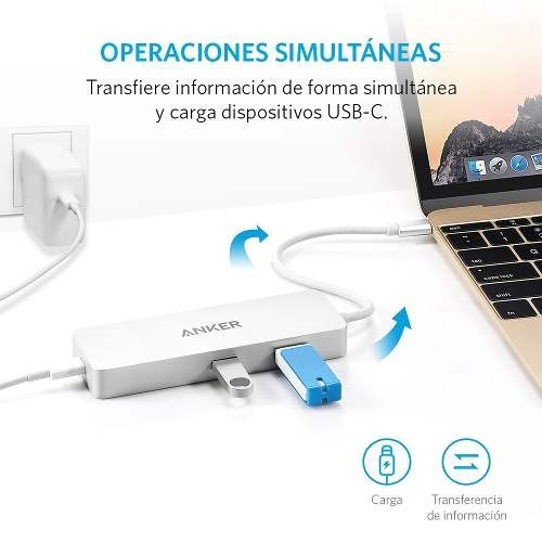 Hub 4 Puertos Usb-c Con Ethernet Anker