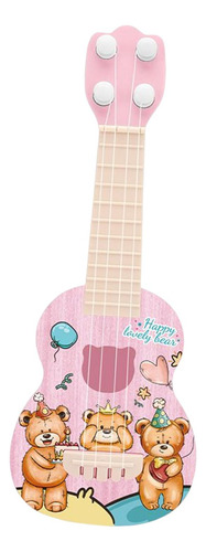 Mini Ukelele Guitarra Juguete 4 Cuerdas Ajustables Para