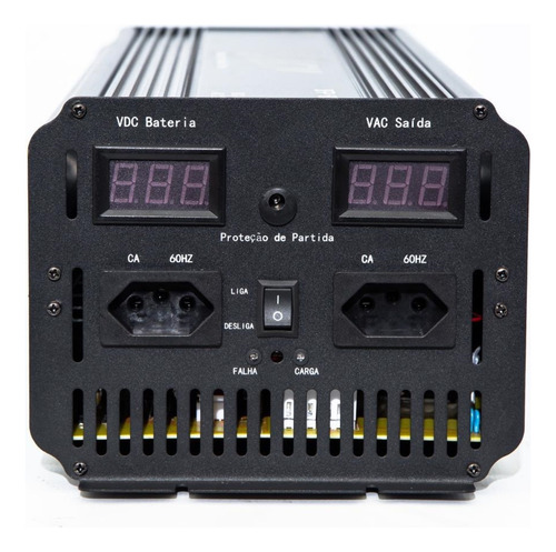 Inversor De Energia Onda Pura P/ Freezer 6000w Pico 12/127v